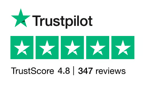 Trustpilot TrustScore 4.8, 347 reviews